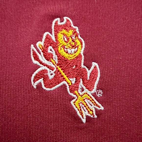 Under Armour Arizona State Sun Devils Polo Shirt Men’s Size - Medium Maroon - Picture 9 of 12